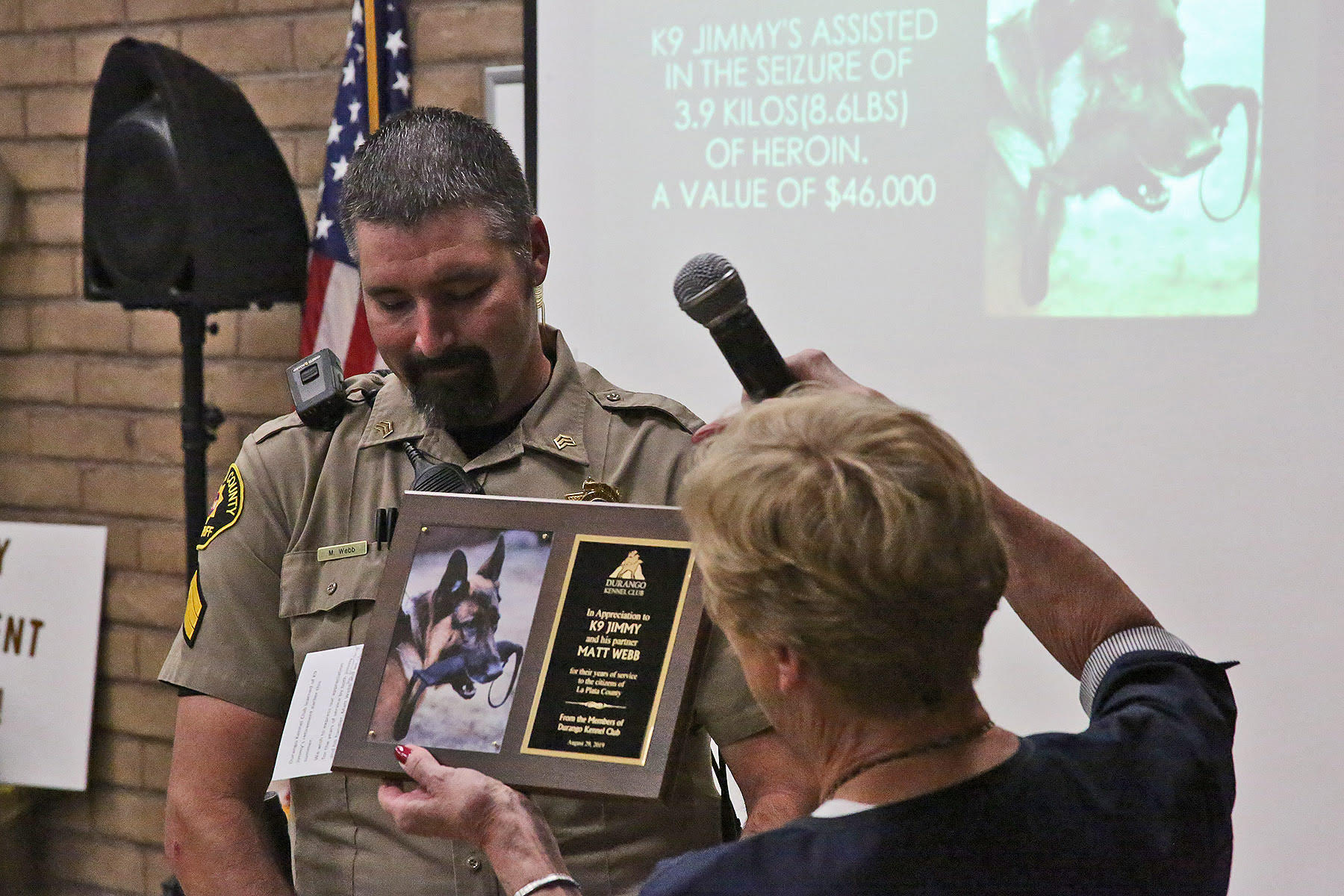 As K-9 Jimmy retires, Durango Kennel Club gives back!!